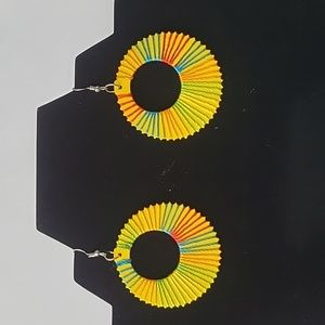 Earrings, African earrings, Ankara earrings, multiple colors with a free bag